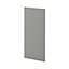 GoodHome Alisma High gloss grey slab Standard Wall End panel (H)720mm (W)320mm