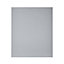 GoodHome Alisma High gloss grey slab Tall appliance Cabinet door (W)600mm (H)723mm (T)18mm