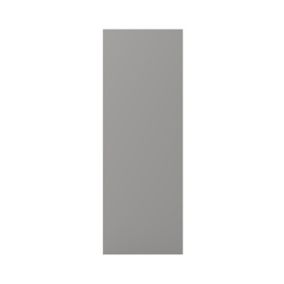 GoodHome Alisma High gloss grey slab Tall End panel (H)900mm (W)320mm
