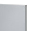 GoodHome Alisma High gloss grey slab Tall larder Cabinet door (W)300mm (H)1467mm (T)18mm