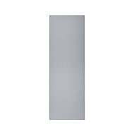 GoodHome Alisma High gloss grey slab Tall larder Cabinet door (W)500mm (T)18mm