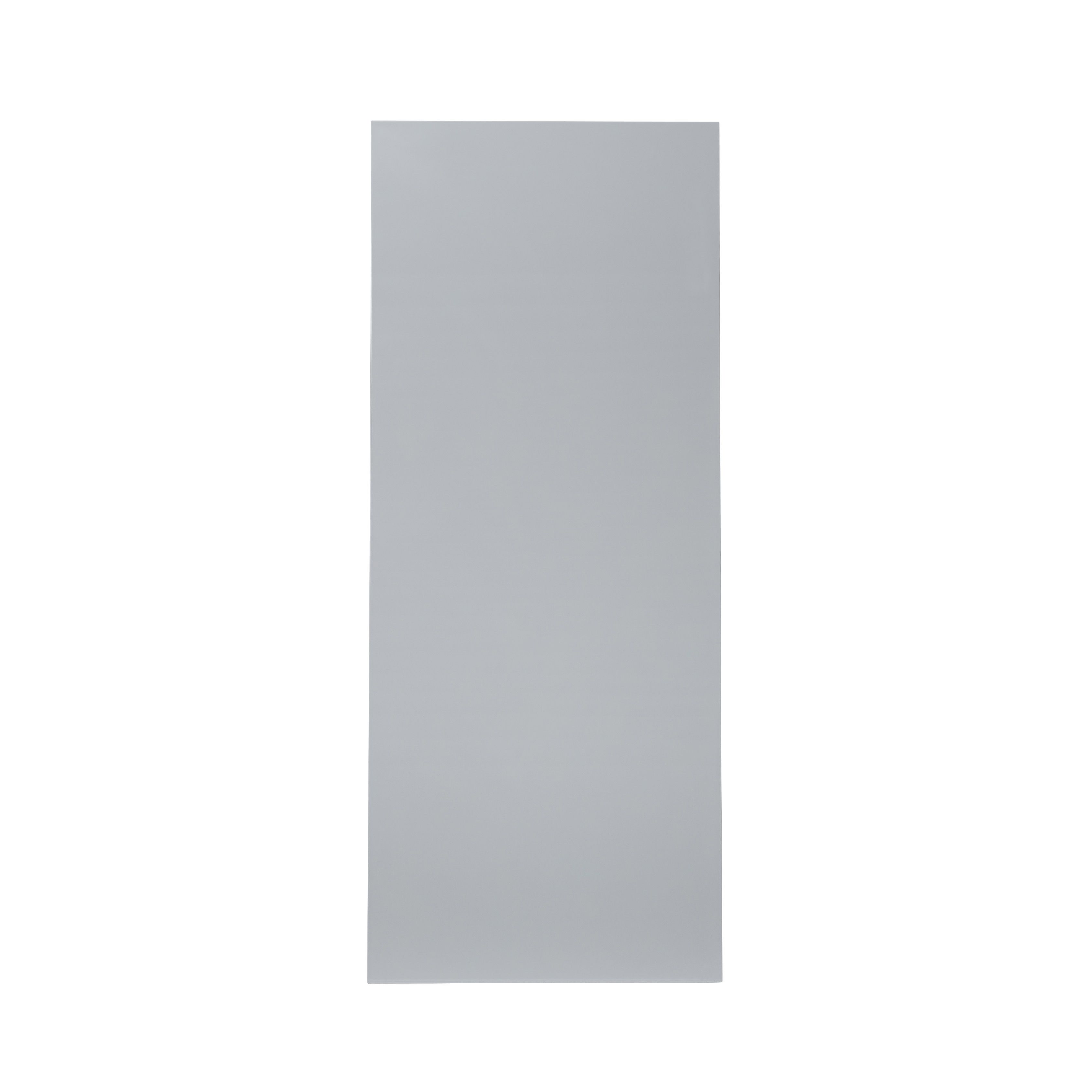 GoodHome Alisma High gloss grey slab Tall larder Cabinet door (W)600mm (H)1467mm (T)18mm