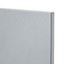 GoodHome Alisma High gloss grey slab Tall wall Cabinet door (W)250mm (H)895mm (T)18mm
