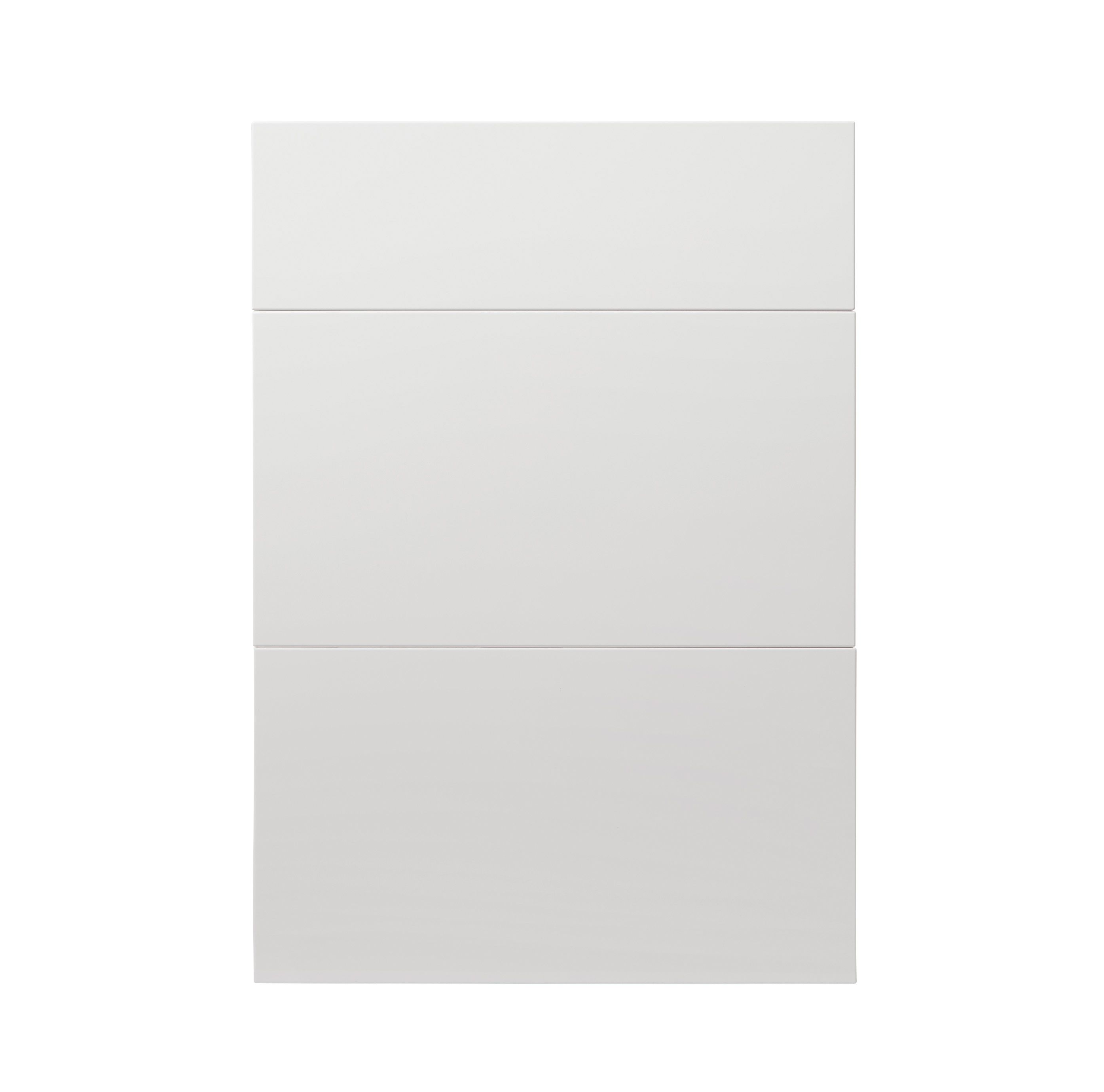 GoodHome Alisma High gloss white Drawer front, Pack of 3 (H)715mm (W)497mm (T)18mm