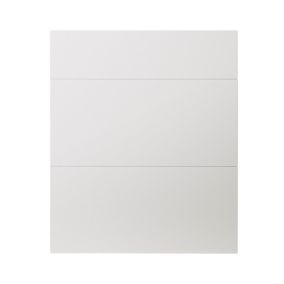 GoodHome Alisma High gloss white Drawer front, Pack of 3 (H)715mm (W)597mm (T)18mm