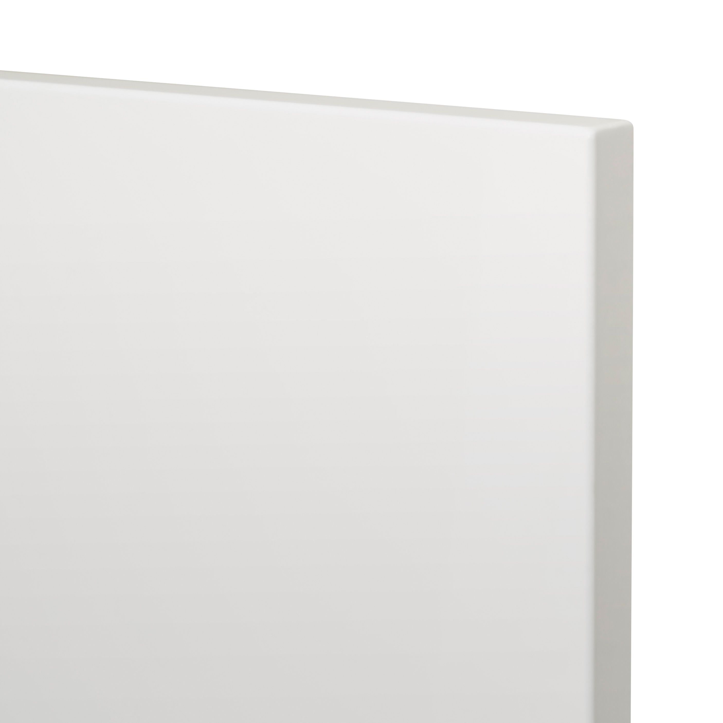 GoodHome Alisma High gloss white Slab 2 drawer front, bridging door & bi-fold door 1000mm