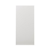 GoodHome Alisma High gloss white slab 70:30 Larder/Fridge Cabinet door (W)600mm (H)1287mm (T)18mm