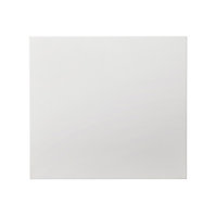 GoodHome Alisma High gloss white slab Appliance Cabinet door (W)600mm (H)543mm (T)18mm