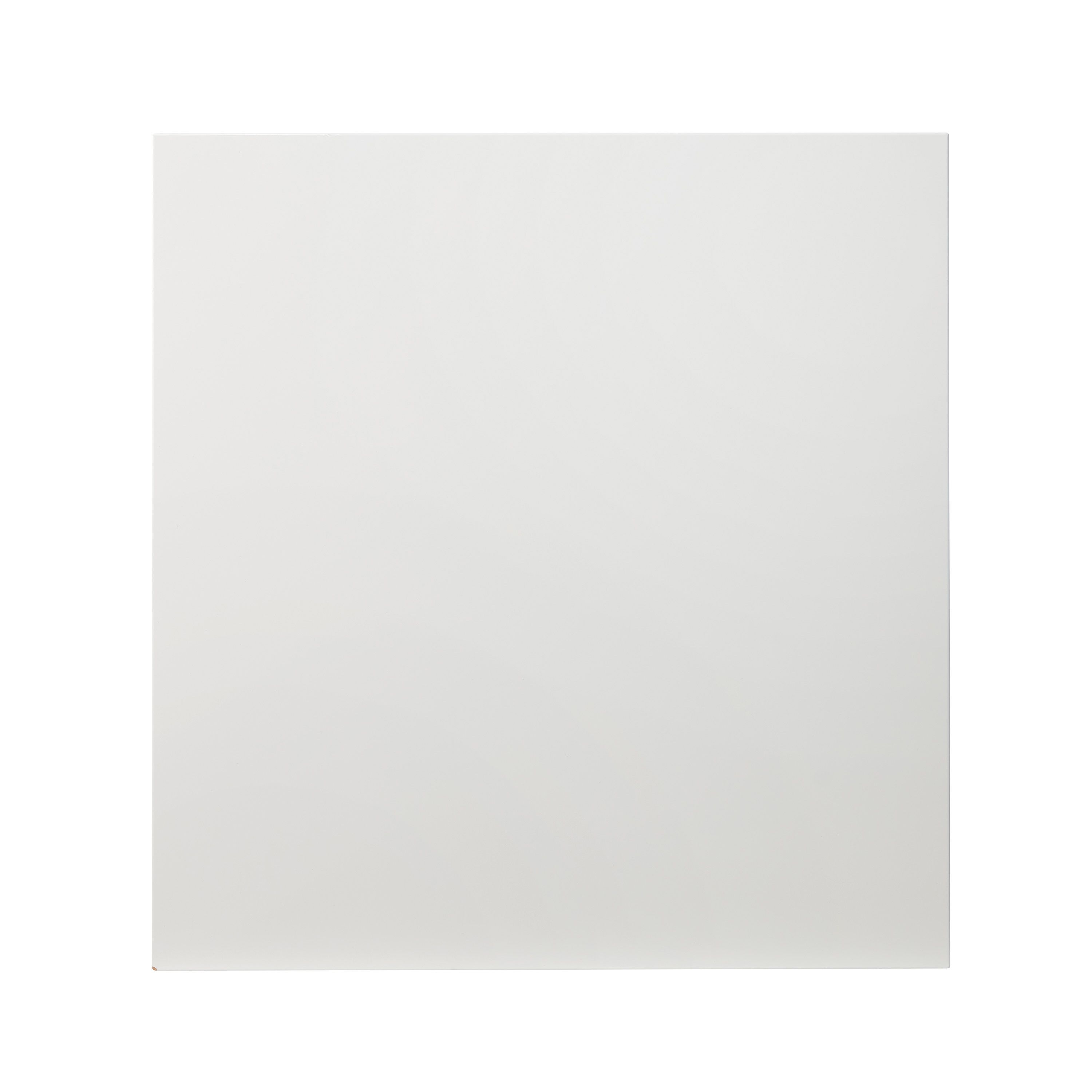 GoodHome Alisma High gloss white slab Appliance Cabinet door (W)600mm ...