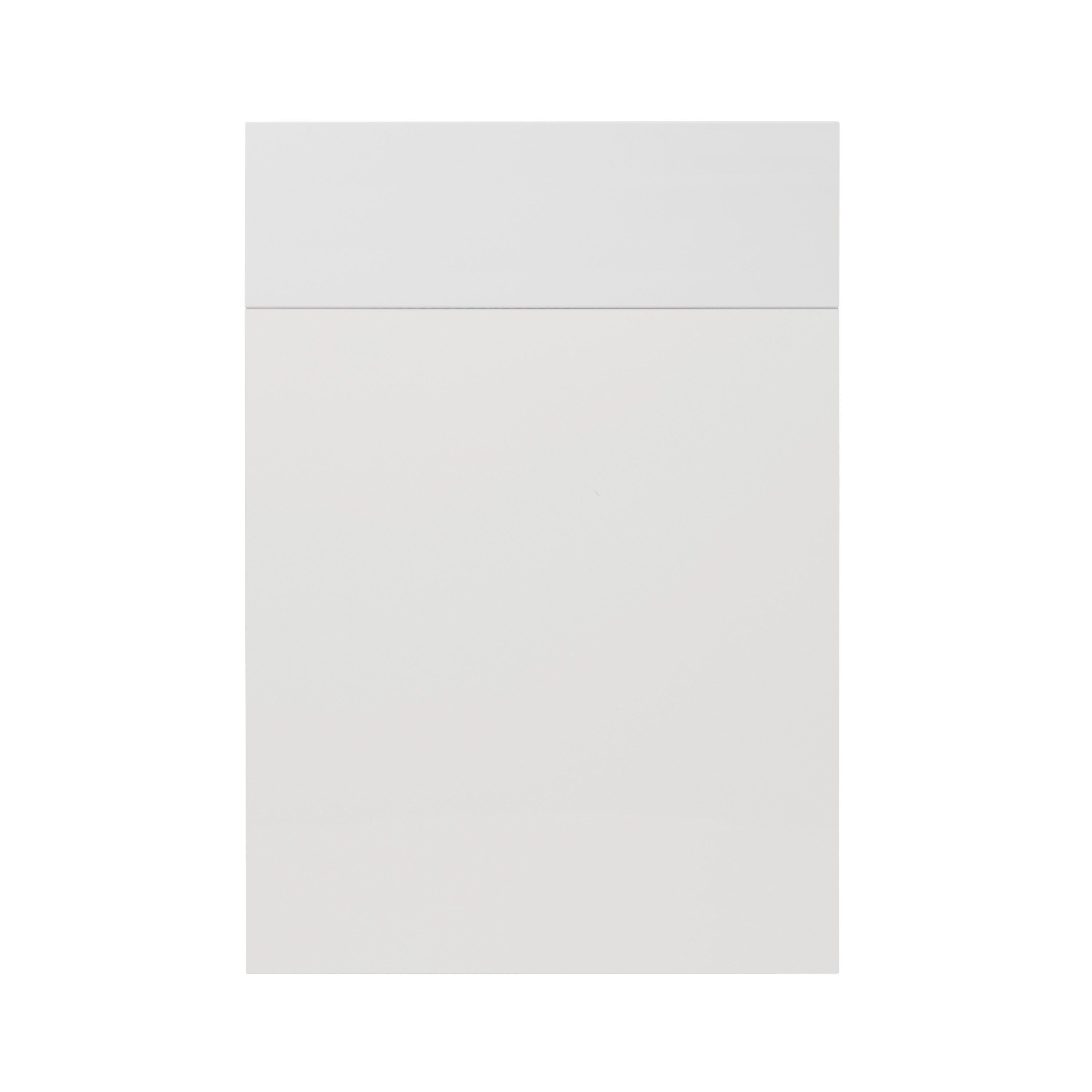 GoodHome Alisma High gloss white Slab Door & drawer 500mm