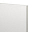 GoodHome Alisma High gloss white slab Drawer front, bridging door & bi fold door, (W)400mm (H)356mm (T)18mm