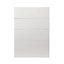 GoodHome Alisma High gloss white slab Drawer front (W)500mm, Pack of 4