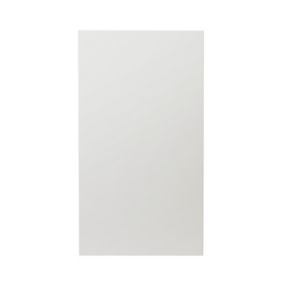 GoodHome Alisma High gloss white slab High gloss white Highline Cabinet door (W)450mm (H)715mm (T)18mm