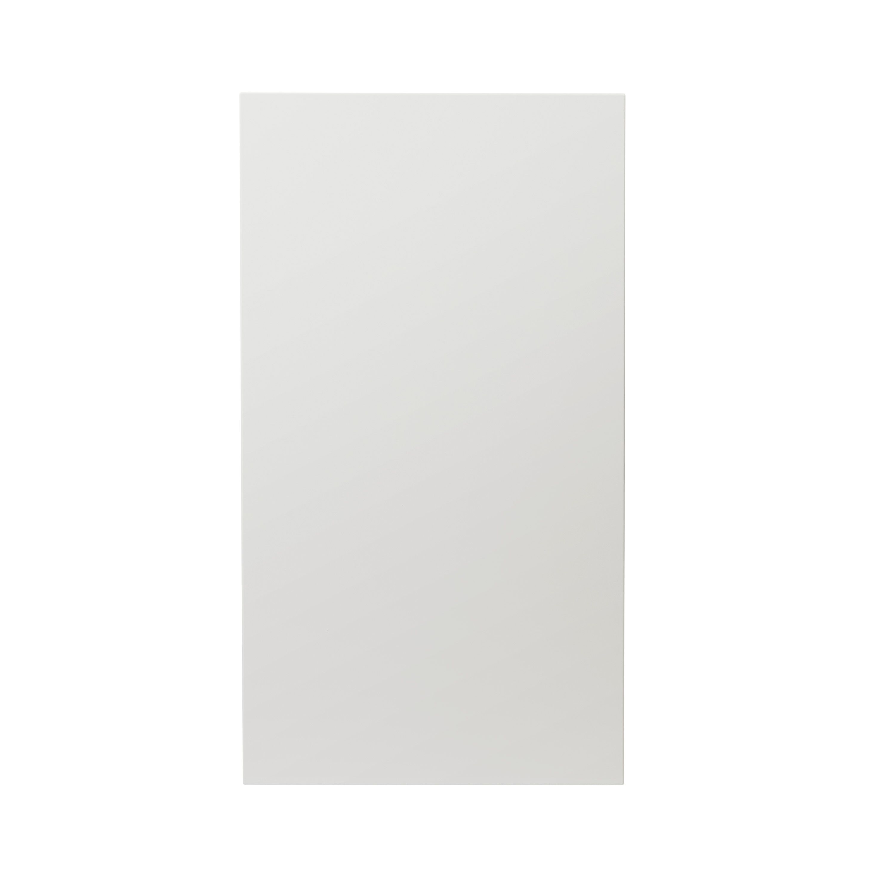 GoodHome Alisma High gloss white slab Highline Cabinet door (W)450mm (H)715mm (T)18mm