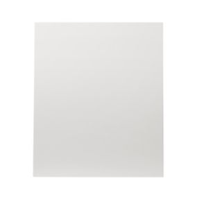 GoodHome Alisma High gloss white slab Highline Cabinet door (W)600mm (H)715mm (T)18mm