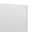 GoodHome Alisma High gloss white slab Highline Cabinet door (W)600mm (H)715mm (T)18mm