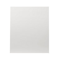 GoodHome Alisma High gloss white slab Highline Cabinet door (W)600mm (T)18mm