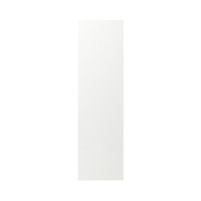 GoodHome Alisma High gloss white slab Standard Appliance & larder End panel (H)2010mm (W)570mm, Pair