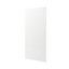 GoodHome Alisma High gloss white slab Standard Breakfast bar back panel (H)890mm (W)2000mm