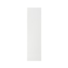 GoodHome Alisma High gloss white slab Standard End panel (H)2400mm (W)610mm