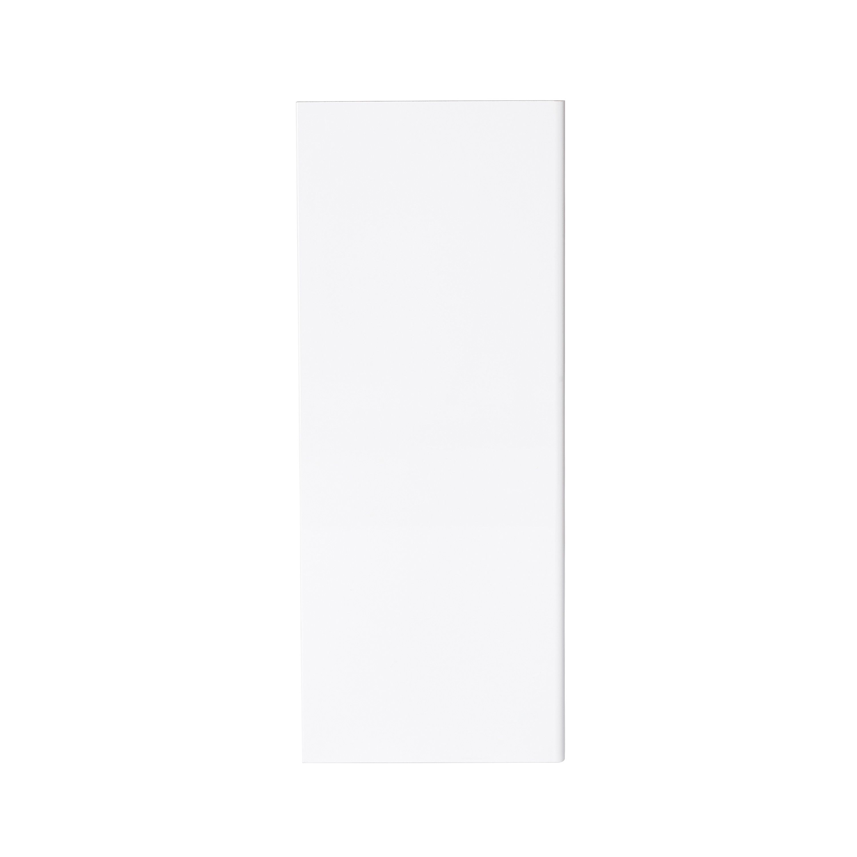 GoodHome Alisma High gloss white slab Standard End panel (H)960mm (W ...