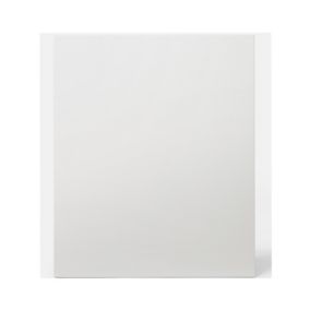 GoodHome Alisma High gloss white slab Tall appliance Cabinet door (W)600mm (H)723mm (T)18mm
