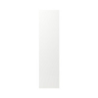 GoodHome Alisma High gloss white slab Tall Appliance & larder End panel (H)2190mm (W)570mm, Pair