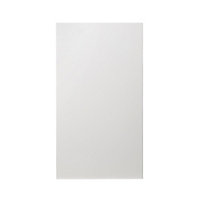 GoodHome Alisma High gloss white slab Tall wall Cabinet door (W)500mm (H)895mm (T)18mm