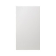 GoodHome Alisma High gloss white slab Tall wall Cabinet door (W)500mm (T)18mm