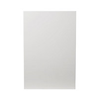 GoodHome Alisma High gloss white slab Tall wall Cabinet door (W)600mm (H)895mm (T)18mm