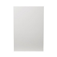 GoodHome Alisma High gloss white slab Tall wall Cabinet door (W)600mm (T)18mm