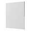 GoodHome Alisma Innovo handleless gloss light grey slab Clad on end panel (H)715mm (W)595mm