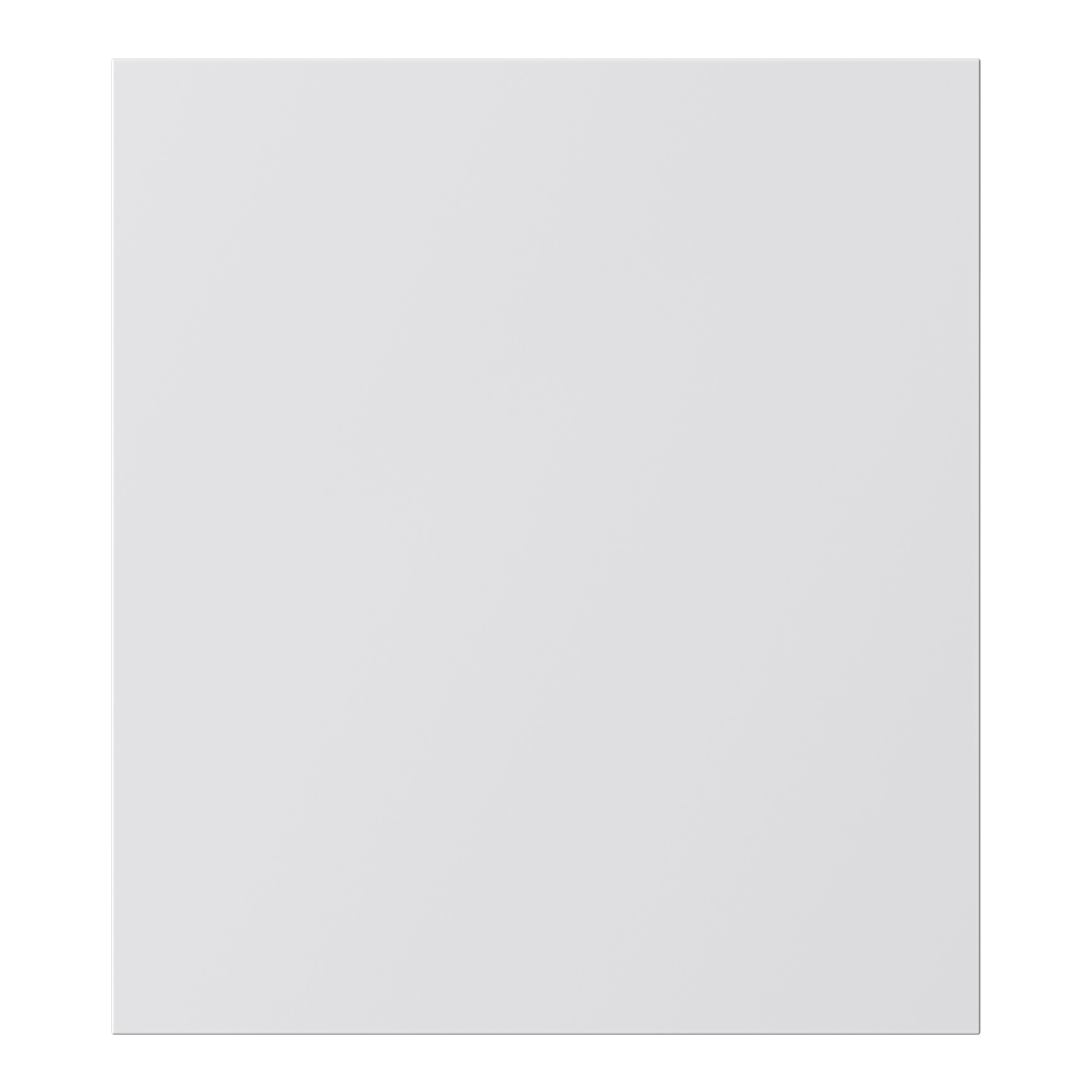 GoodHome Alisma Innovo handleless gloss light grey slab Drawer front, bridging door & bi fold door, (W)300mm