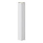 GoodHome Alisma Innovo handleless gloss light grey slab Standard Corner post, (W)48mm (H)340mm