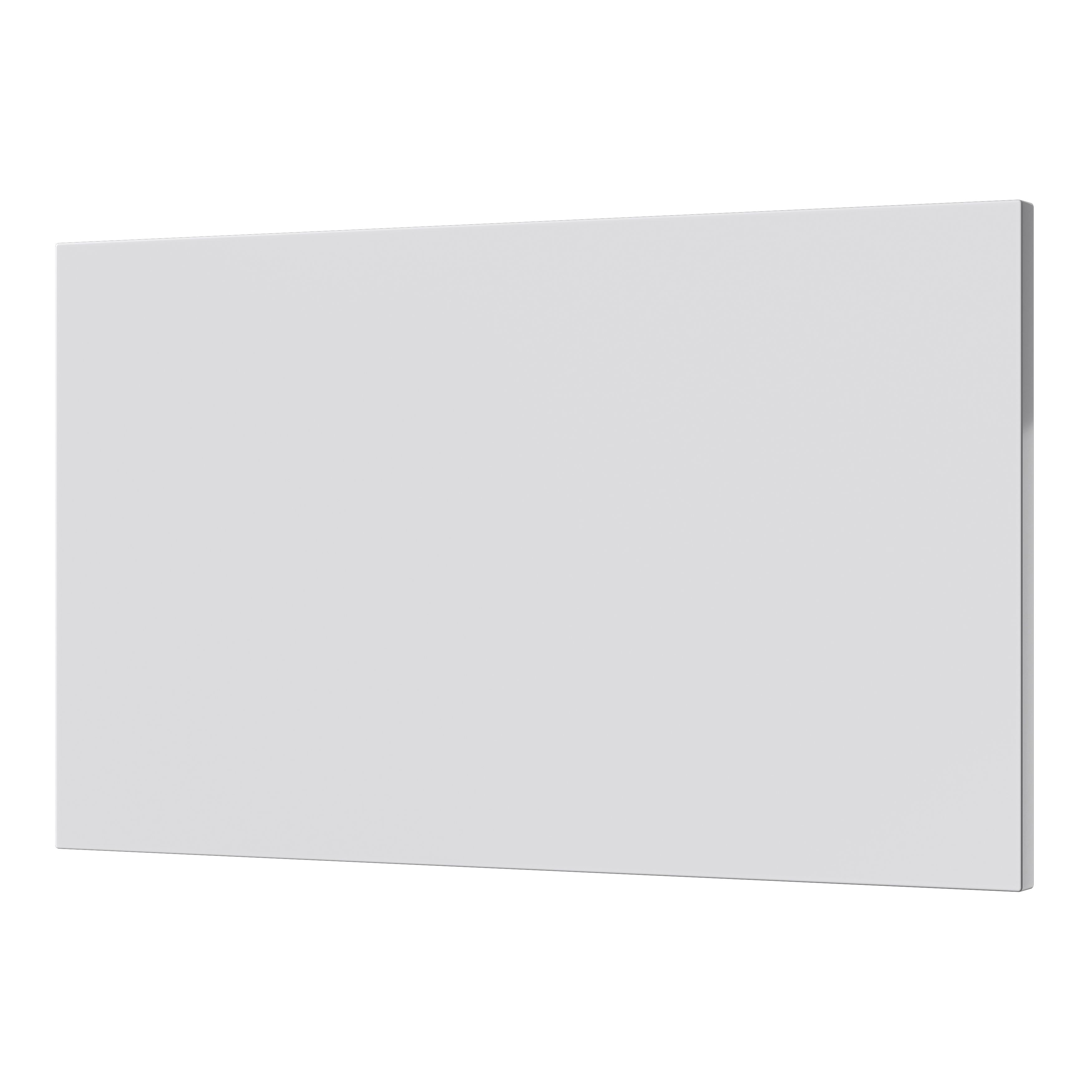 GoodHome Alisma Innovo handleless High gloss grey Slab Clad on end panel of 2 (H)340mm (W)595mm (T)18mm