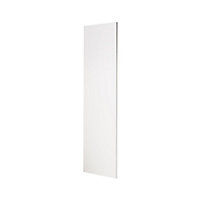 GoodHome Alisma Innovo handleless high gloss white slab Standard Clad on end panel (H)2400mm (W)640mm