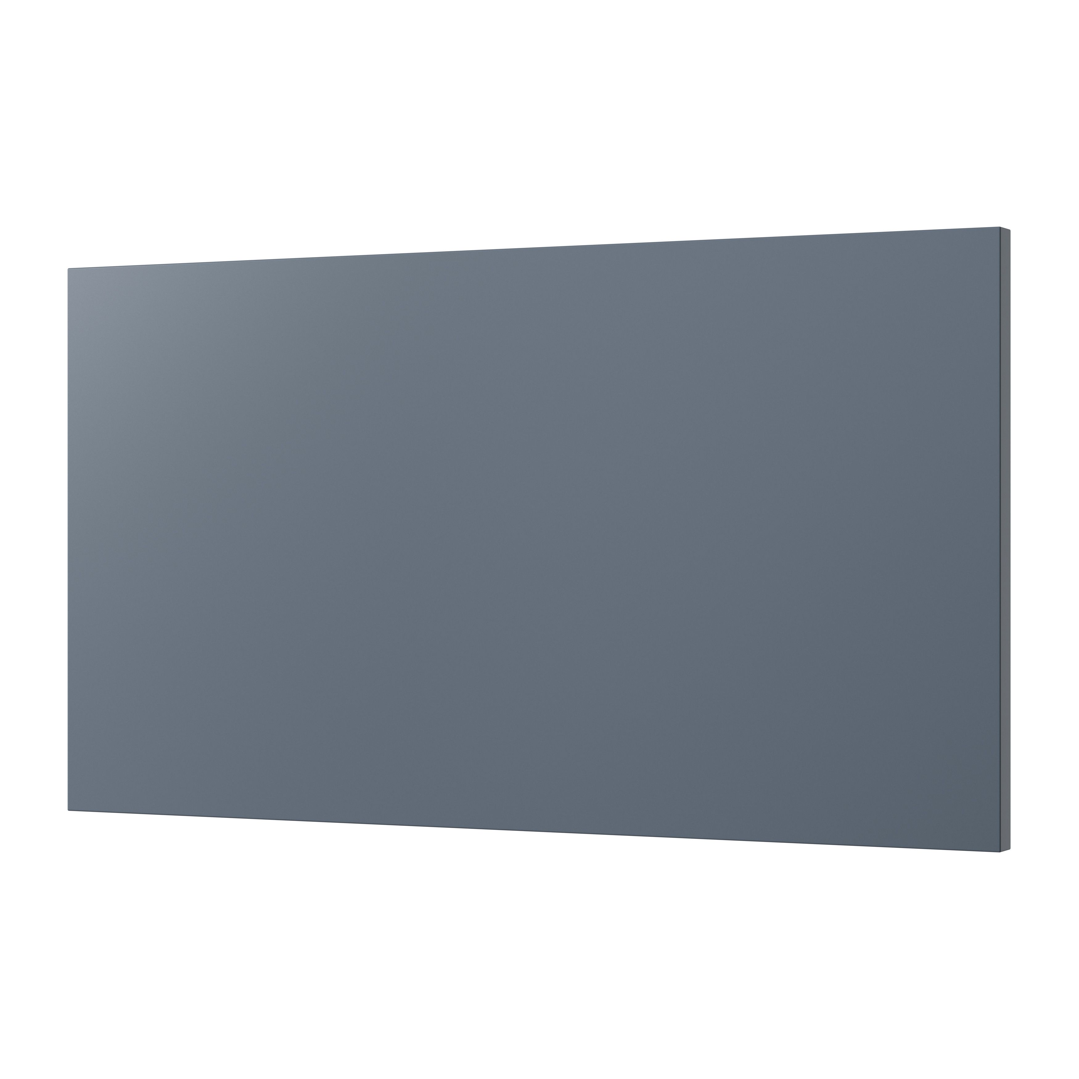 GoodHome Alisma Matt blue Slab 2 drawer front, bridging door & bi-fold door, Pack of 2 (H)340mm (W)597mm (T)18mm