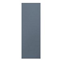 GoodHome Alisma Matt blue slab 70:30 Tall larder Cabinet door (W)500mm (H)1467mm (T)18mm