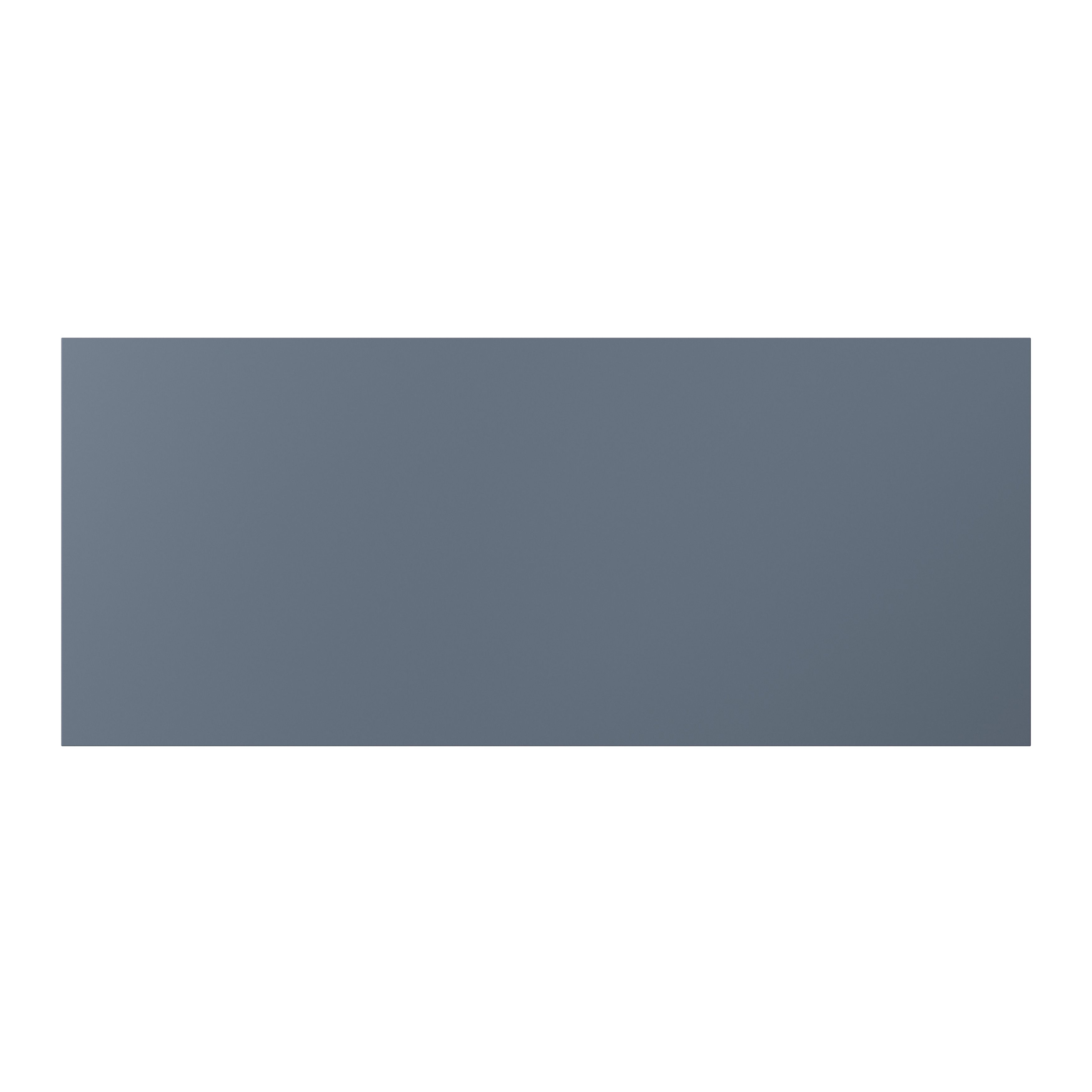 GoodHome Alisma Matt blue Slab Drawer front, bridging door & bi fold door, Pack of 2 (H)340mm (W)797mm (T)18mm