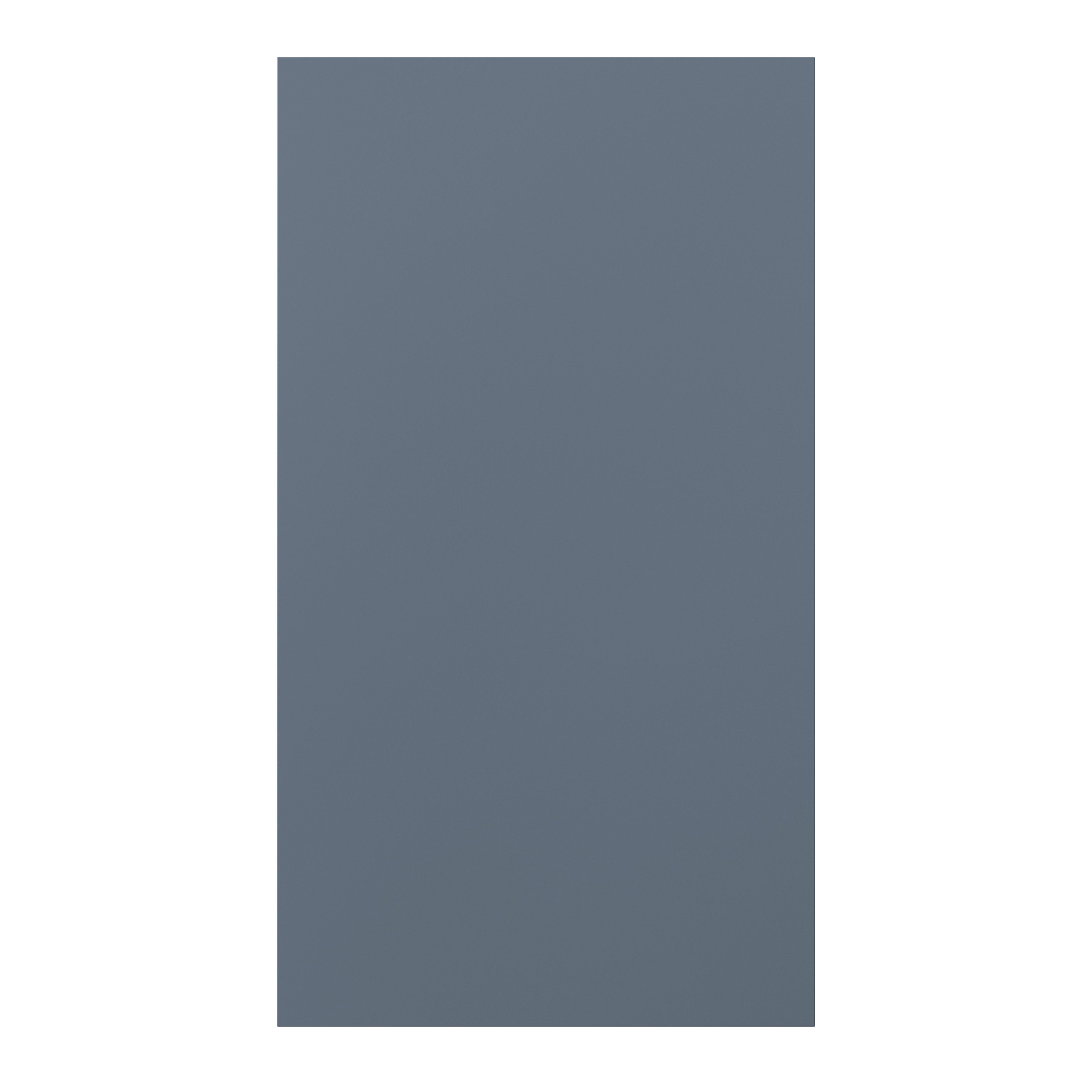 GoodHome Alisma Matt blue Slab Highline Cabinet door (W)400mm (H)715mm (T)18mm