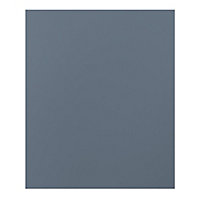 GoodHome Alisma Matt blue slab Highline Cabinet door (W)600mm (H)715mm (T)18mm