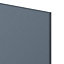 GoodHome Alisma Matt blue slab Standard Breakfast bar back panel (H)890mm (W)2000mm