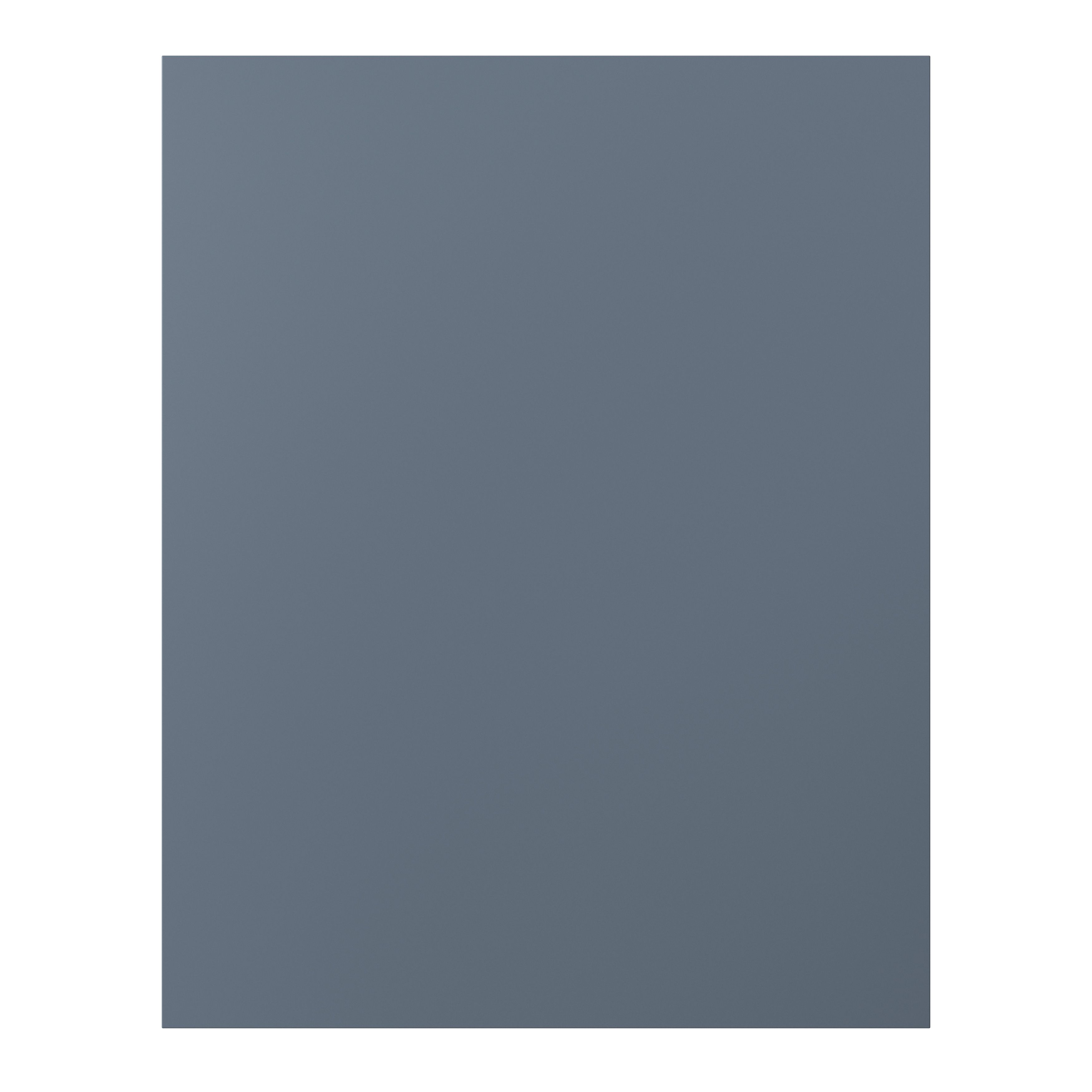 GoodHome Alisma Matt blue slab Standard Clad on end panel (H)715mm (W)595mm