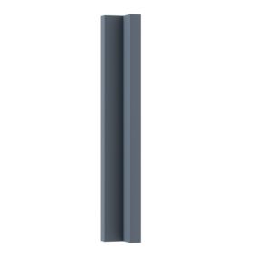 GoodHome Alisma Matt blue slab Standard Corner post, (W)48mm (H)340mm