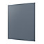 GoodHome Alisma Matt blue slab Tall appliance Cabinet door (W)600mm (H)723mm (T)18mm
