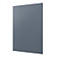 GoodHome Alisma Matt blue slab Tall appliance Cabinet door (W)600mm (H)867mm (T)18mm