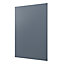 GoodHome Alisma Matt blue slab Tall wall Cabinet door (W)600mm (H)895mm (T)18mm