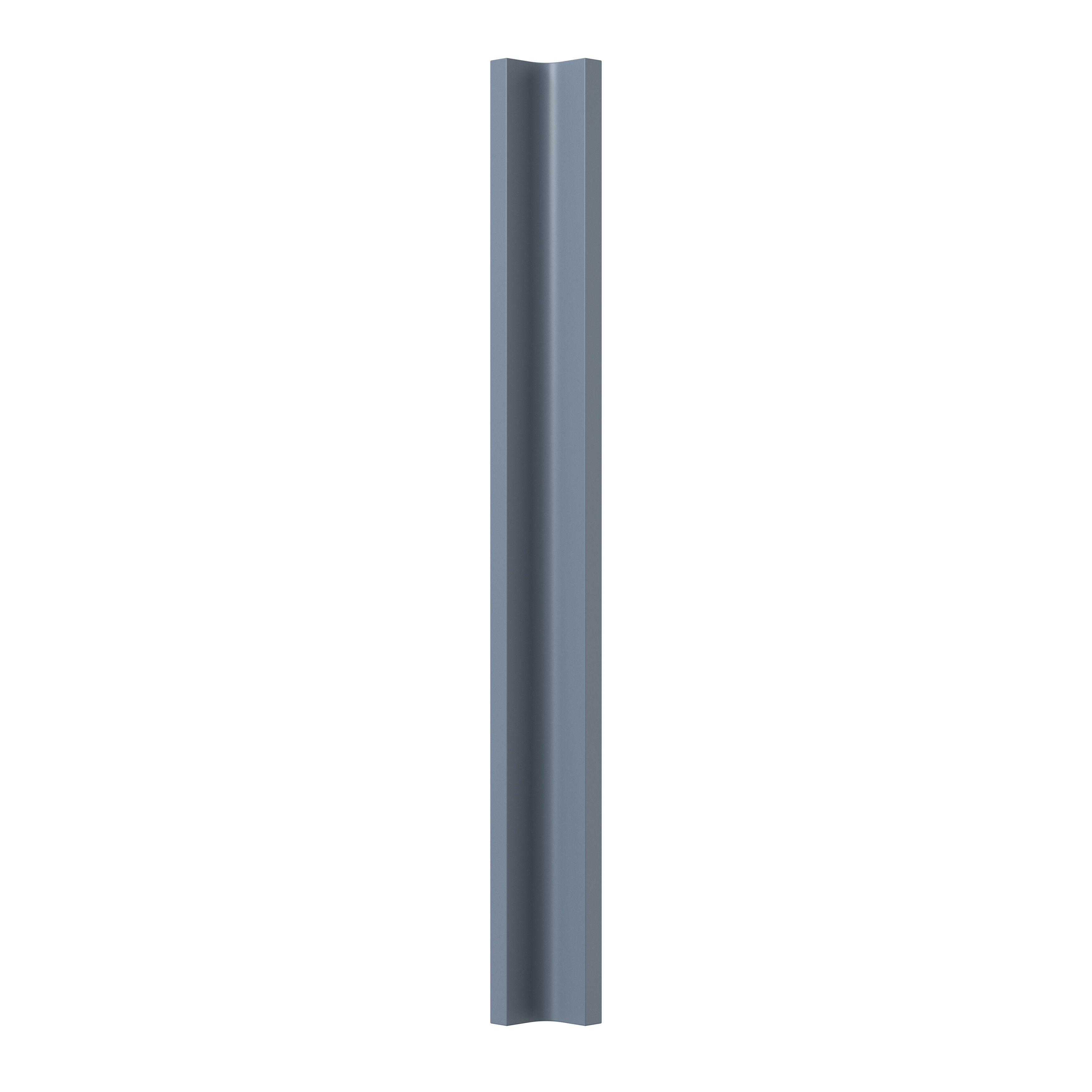 GoodHome Alisma Matt blue Standard Corner post, (W)34mm (L)715mm