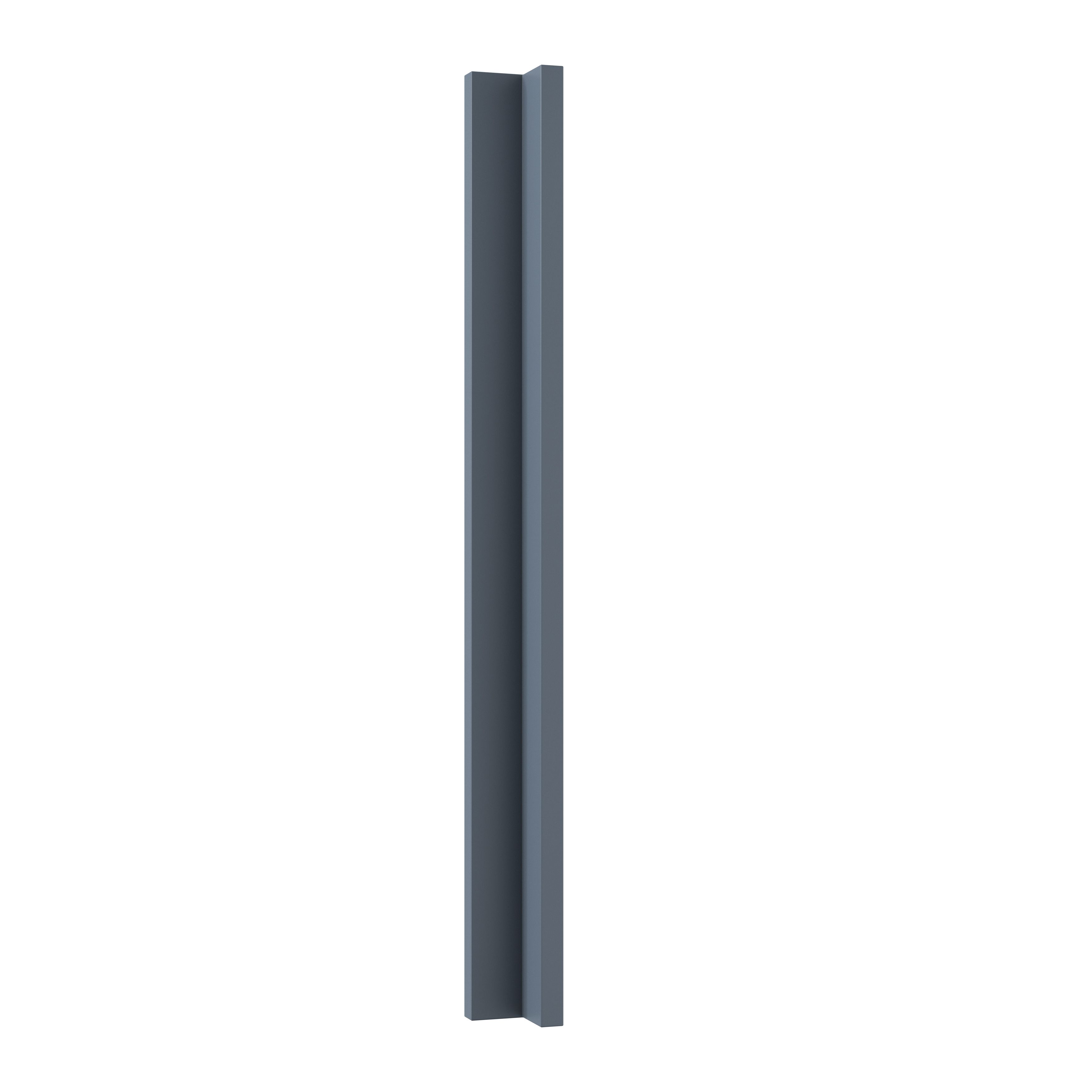 GoodHome Alisma Matt blue Standard Corner post, (W)59mm (L)715mm