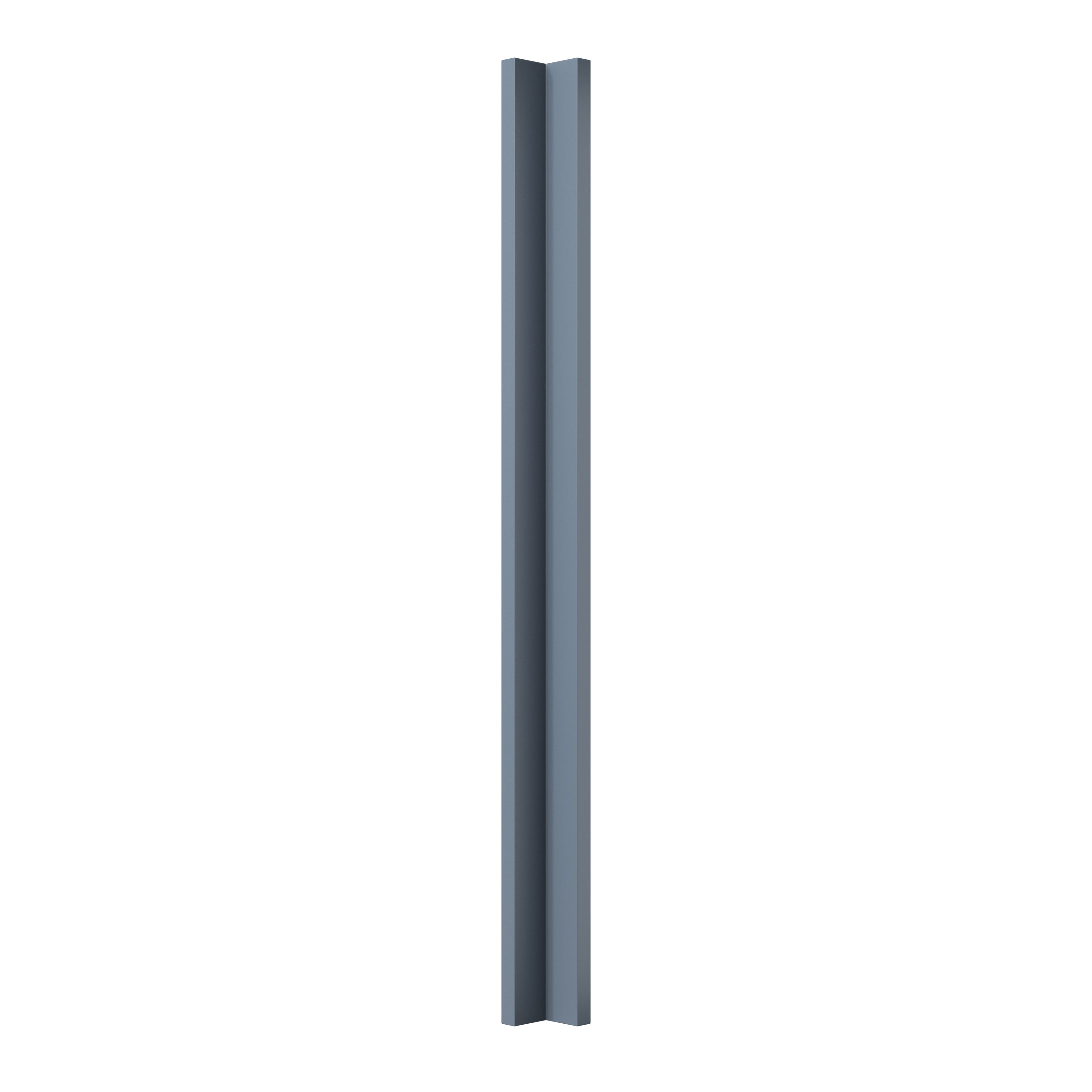 GoodHome Alisma Matt blue Tall Corner post, (W)59mm (L)895mm